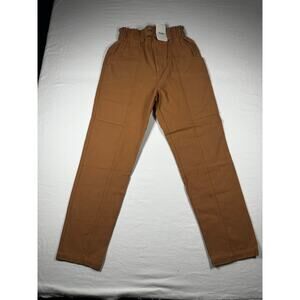 Elodie Paper Bag Waist Full Length Pants NWT